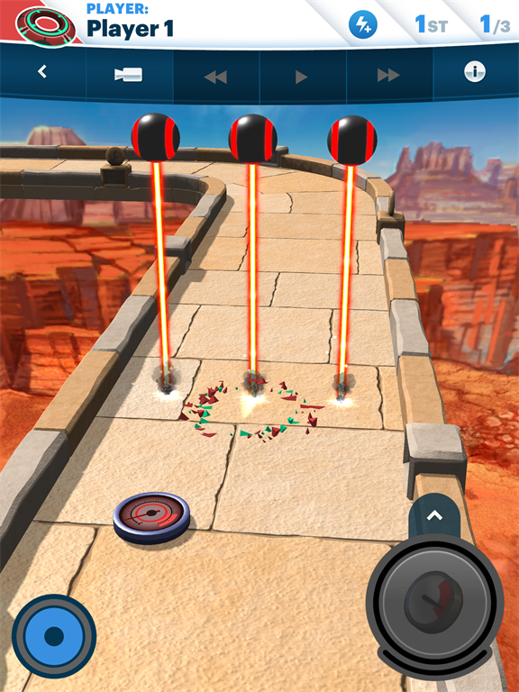 Disc Drivin' 2 screenshot: Lasers