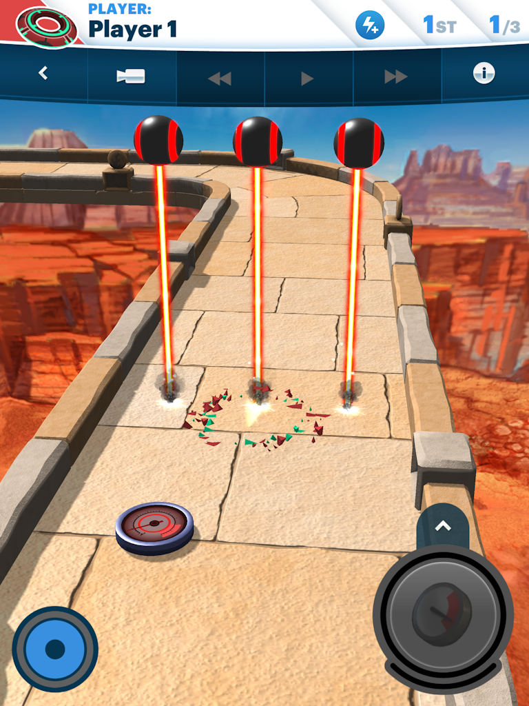 Disc Drivin' 2 screenshot: Lasers